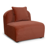 Soma Additional Armless for 4 Seater Sofa - Umber Orange Armless Addition OL Sofa-Core