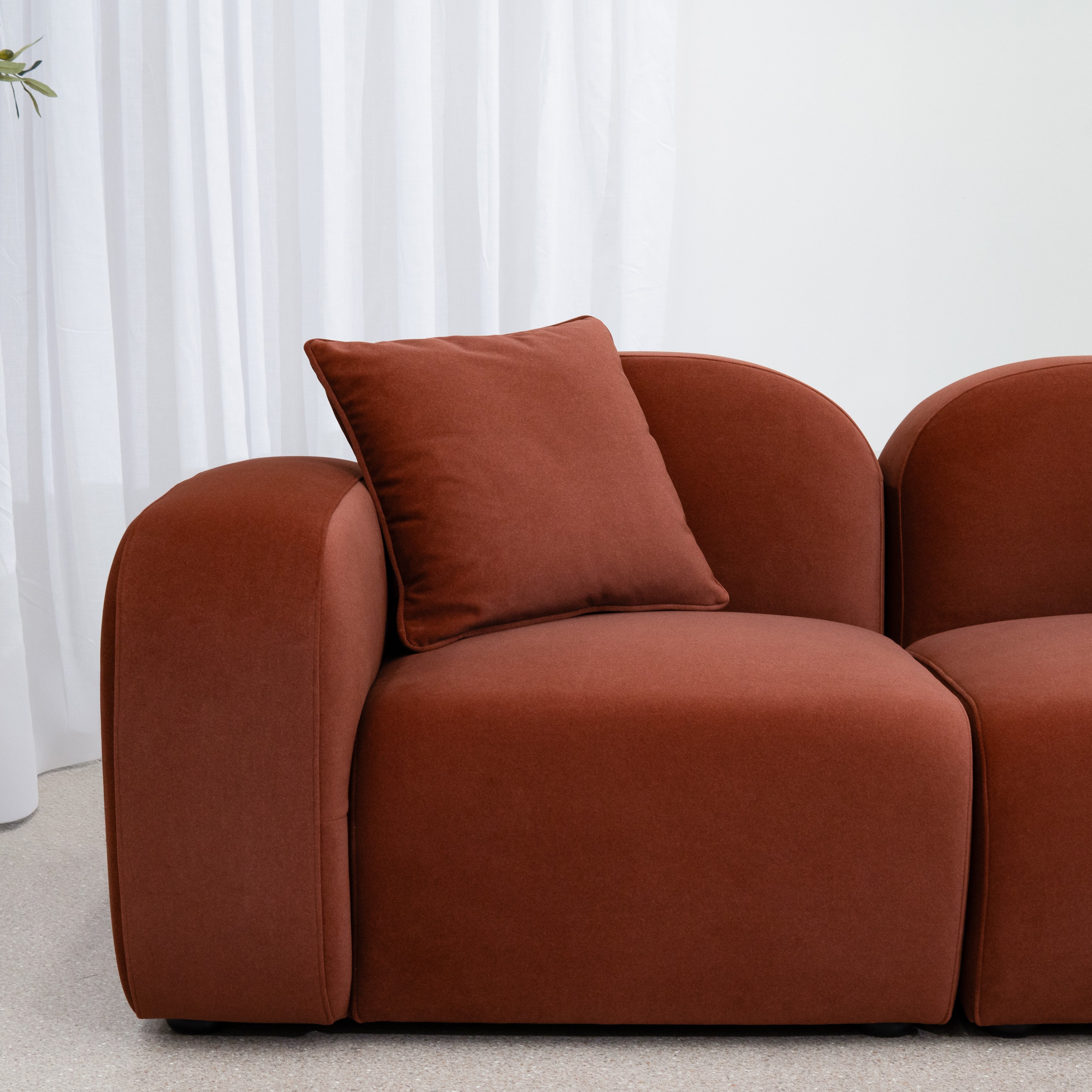 Soma 2 Seater Sofa - Umber Orange Sofa OL Sofa-Core