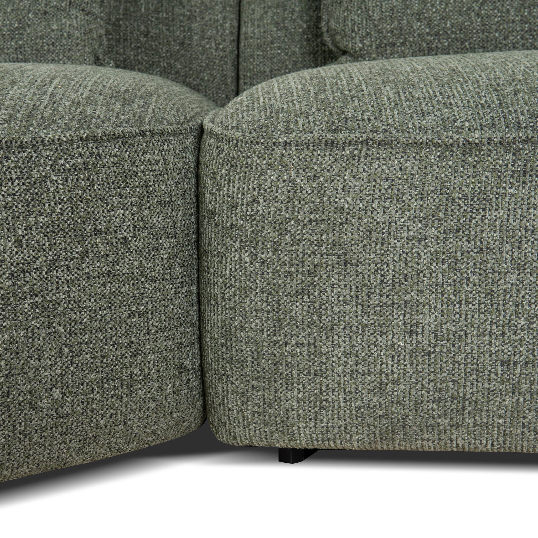 Rowe Left Chaise Sofa - Coral Dark Green Chaise Lounge KJ Sofa-Core