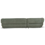 Rowe Left Chaise Sofa - Coral Dark Green Chaise Lounge KJ Sofa-Core