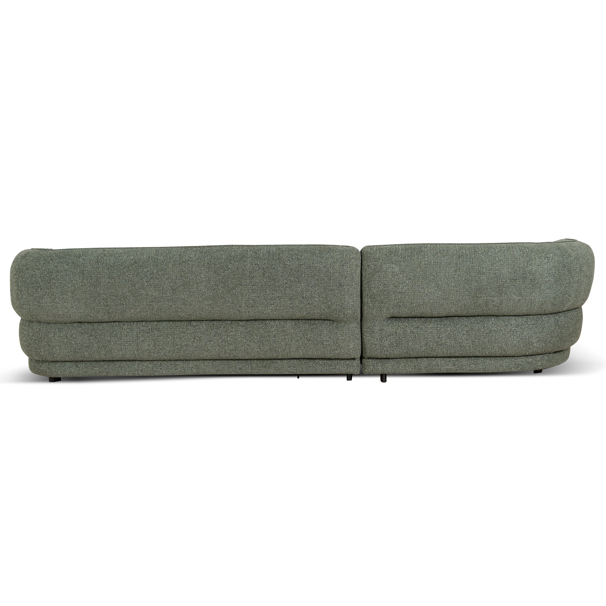 Rowe Left Chaise Sofa - Coral Dark Green Chaise Lounge KJ Sofa-Core