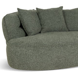 Rowe Left Chaise Sofa - Coral Dark Green Chaise Lounge KJ Sofa-Core