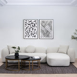 Justus 3 Seater Right Chaise Sofa - Oatmeal Beige Sofa Ace-Core