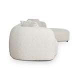 Justus 3 Seater Right Chaise Sofa - Oatmeal Beige Sofa Ace-Core