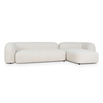 Justus 3 Seater Right Chaise Sofa - Oatmeal Beige Sofa Ace-Core