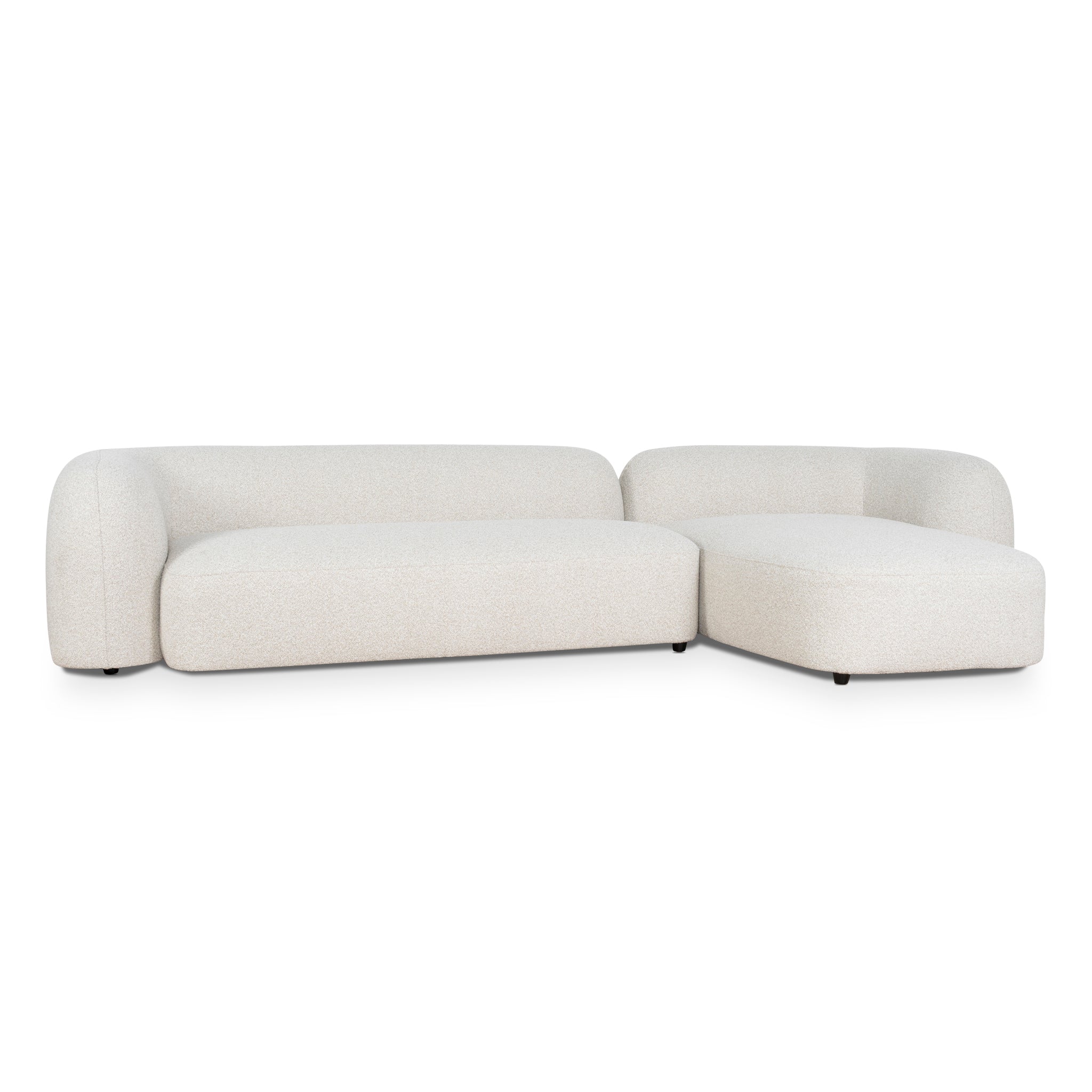 Justus 3 Seater Right Chaise Sofa - Oatmeal Beige Sofa Ace-Core