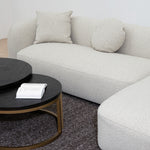 Justus 3 Seater Right Chaise Sofa - Oatmeal Beige Sofa Ace-Core