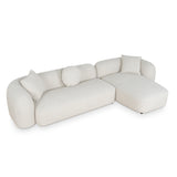 Justus 3 Seater Right Chaise Sofa - Oatmeal Beige Sofa Ace-Core