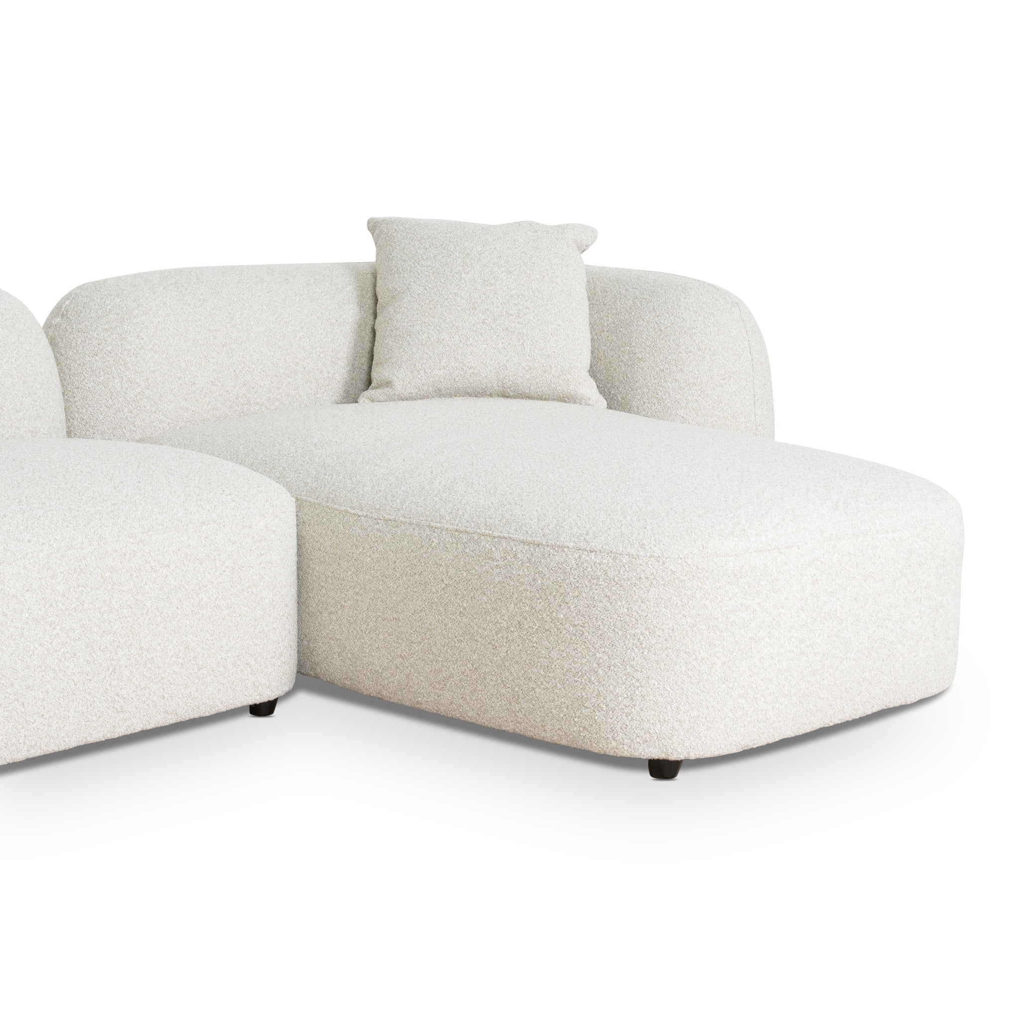 Justus 3 Seater Right Chaise Sofa - Oatmeal Beige Sofa Ace-Core