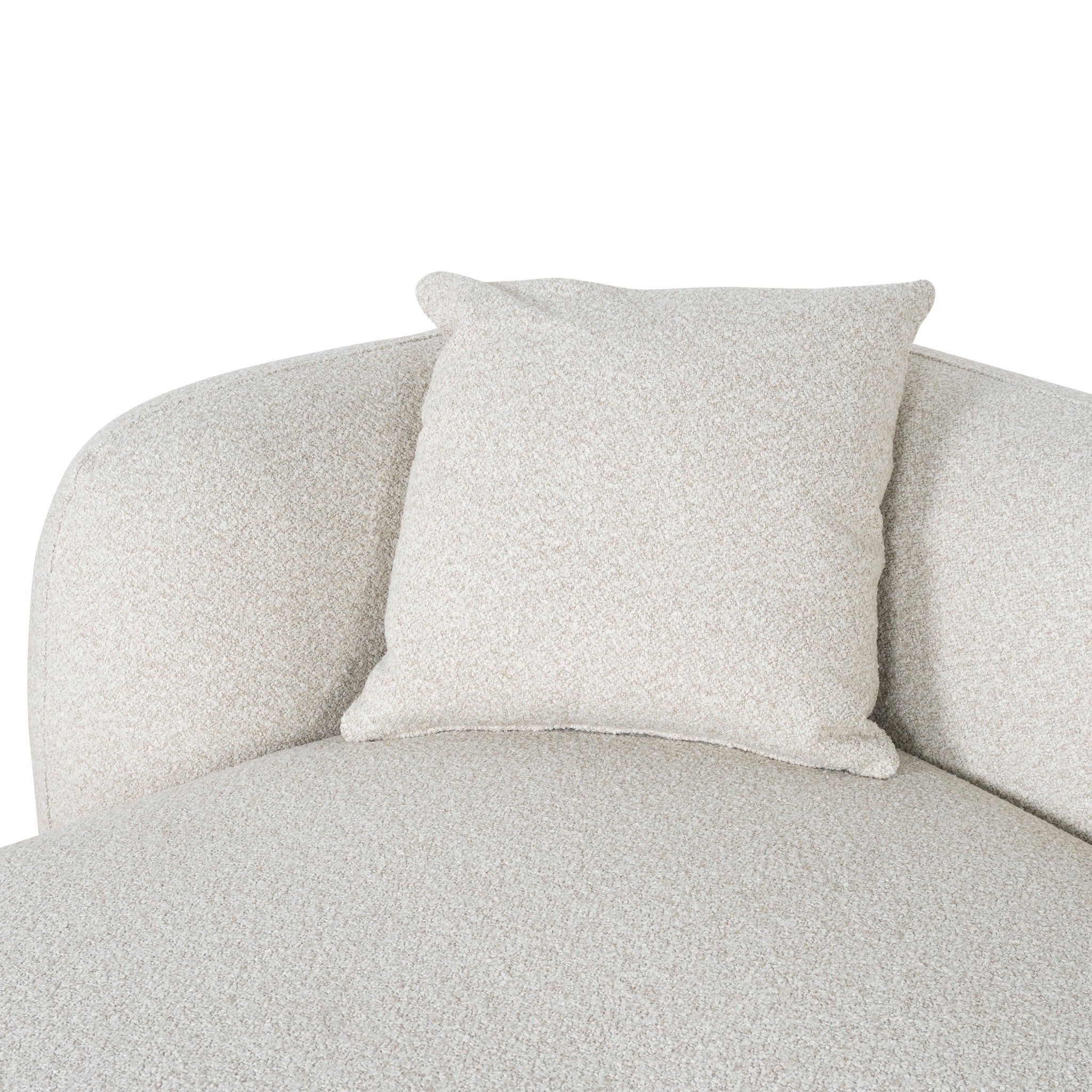 Justus 3 Seater Left Chaise Sofa - Oatmeal Beige Sofa Ace-Core