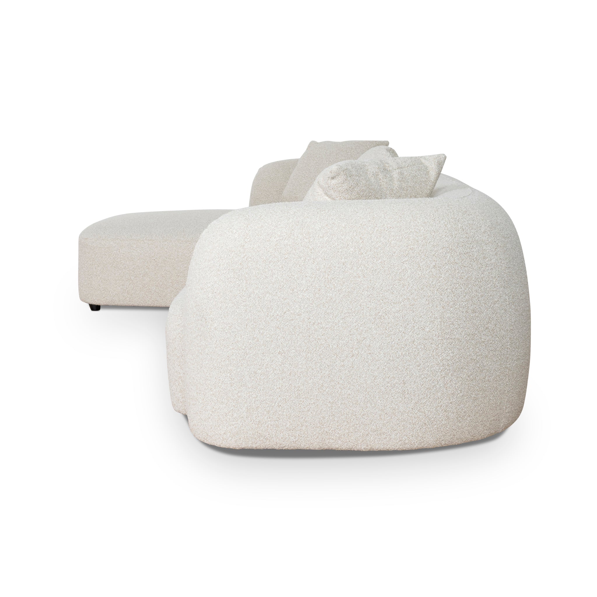 Justus 3 Seater Left Chaise Sofa - Oatmeal Beige Sofa Ace-Core