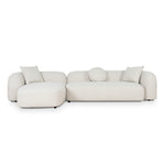 Justus 3 Seater Left Chaise Sofa - Oatmeal Beige Sofa Ace-Core