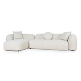 Justus 3 Seater Left Chaise Sofa - Oatmeal Beige Sofa Ace-Core