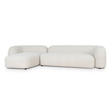 Justus 3 Seater Left Chaise Sofa - Oatmeal Beige Sofa Ace-Core