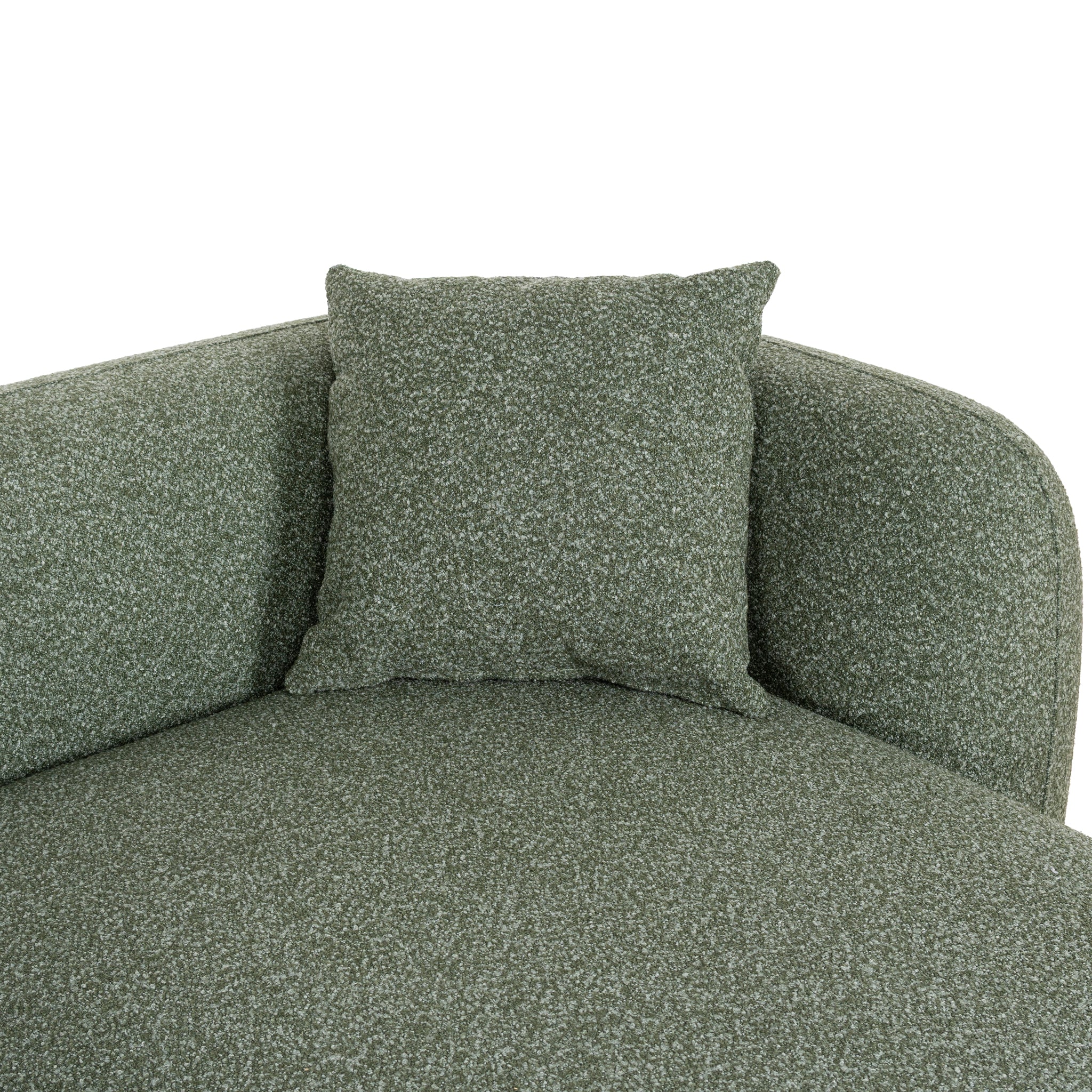 Justus 3 Seater Right Chaise Sofa - Amazon Green Sofa Ace-Core