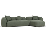 Justus 3 Seater Right Chaise Sofa - Amazon Green Sofa Ace-Core