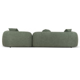 Justus 3 Seater Right Chaise Sofa - Amazon Green Sofa Ace-Core