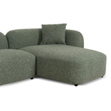 Justus 3 Seater Right Chaise Sofa - Amazon Green Sofa Ace-Core