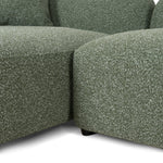 Justus 3 Seater Left Chaise Sofa - Amazon Green Sofa Ace-Core