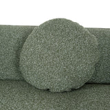 Justus 3 Seater Left Chaise Sofa - Amazon Green Sofa Ace-Core