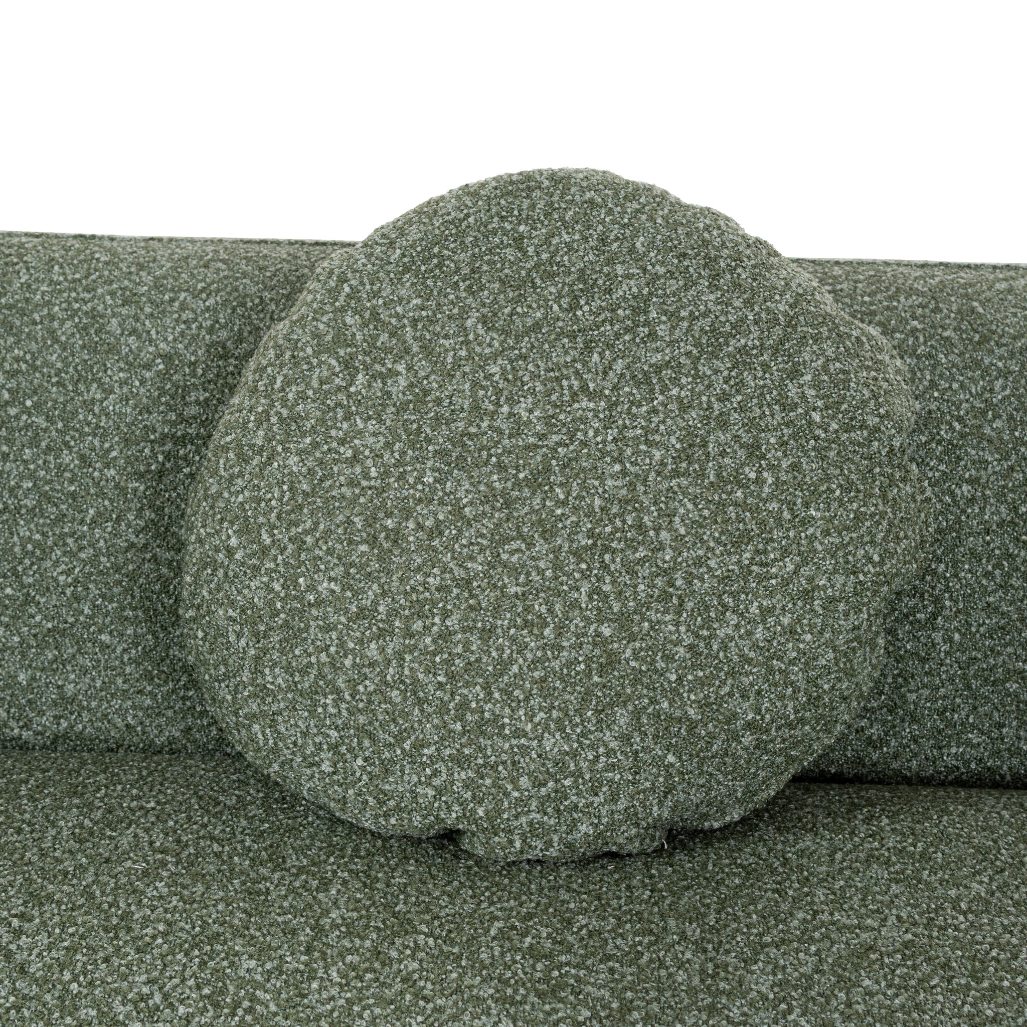 Justus 3 Seater Left Chaise Sofa - Amazon Green Sofa Ace-Core