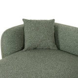 Justus 3 Seater Left Chaise Sofa - Amazon Green Sofa Ace-Core