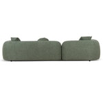 Justus 3 Seater Left Chaise Sofa - Amazon Green Sofa Ace-Core