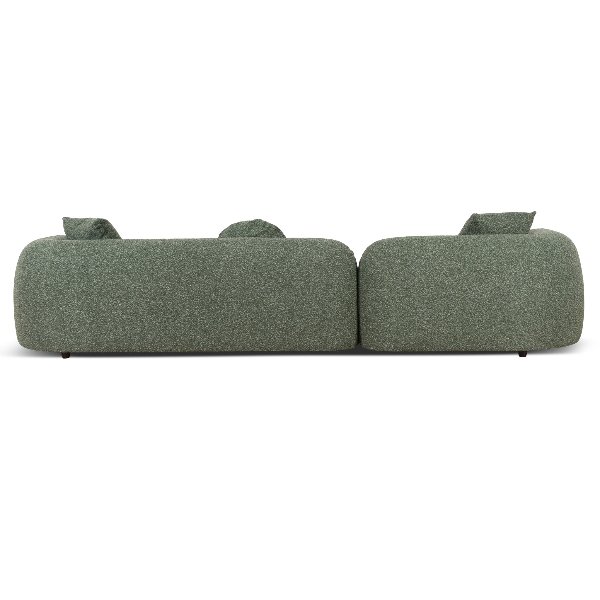Justus 3 Seater Left Chaise Sofa - Amazon Green Sofa Ace-Core