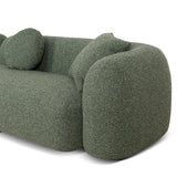 Justus 3 Seater Left Chaise Sofa - Amazon Green Sofa Ace-Core