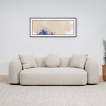 Justus 3 Seater Sofa - Oatmeal Beige Sofa Ace-Core