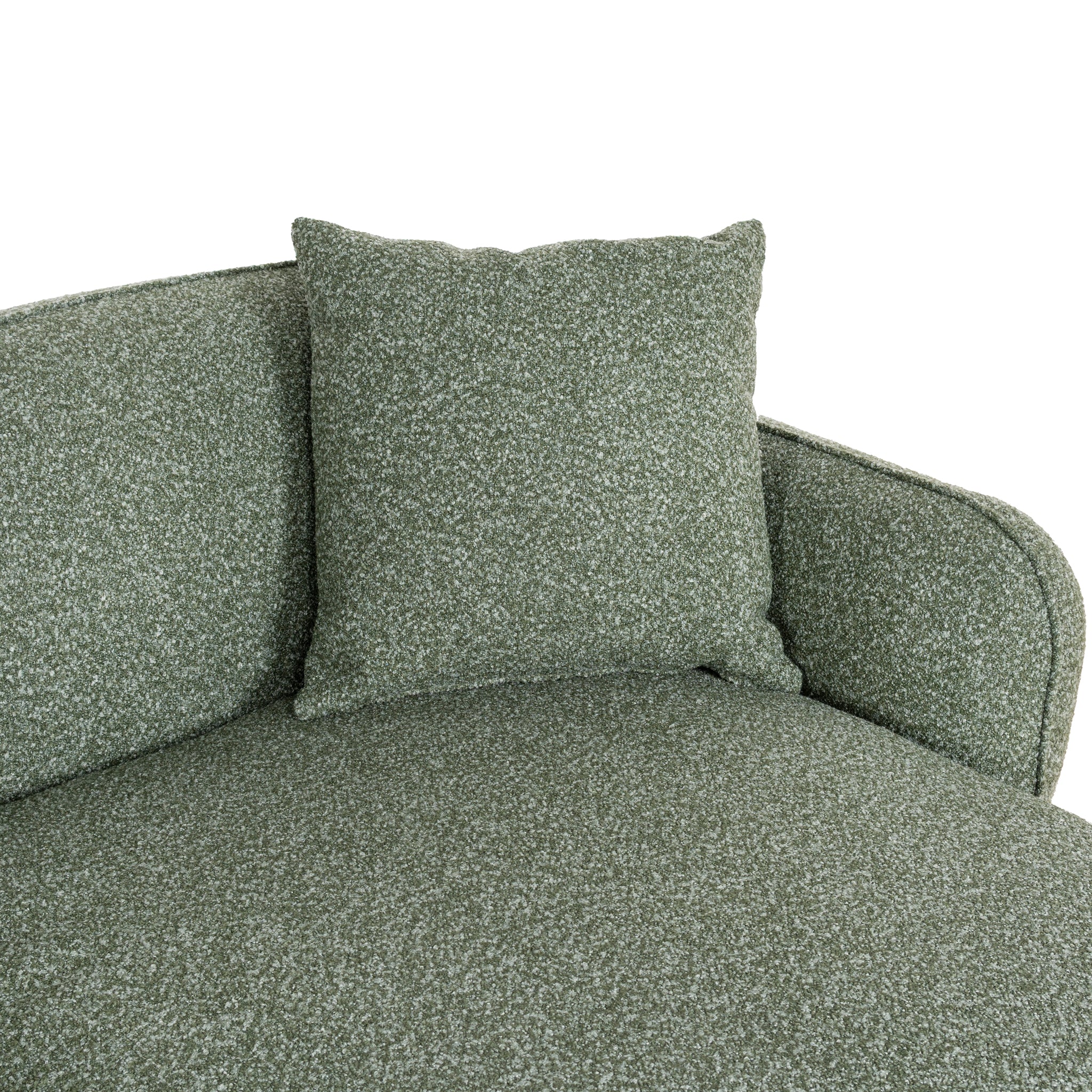 Serenity 3 Seater Right Chaise Sofa - Amazon Green Sofa Ace-Core