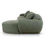 Serenity 3 Seater Right Chaise Sofa - Amazon Green Sofa Ace-Core