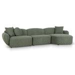 Serenity 3 Seater Right Chaise Sofa - Amazon Green Sofa Ace-Core