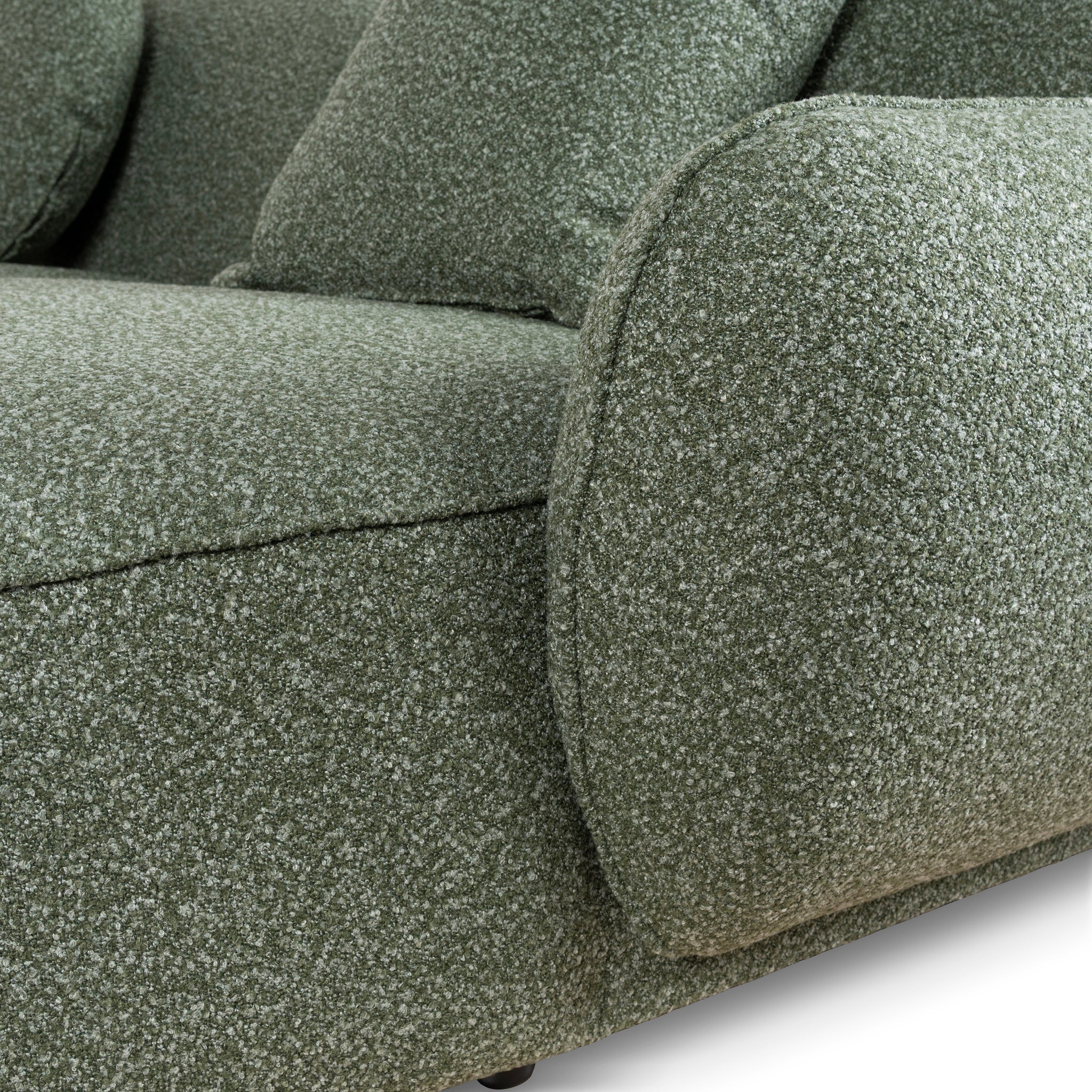 Serenity 3 Seater Right Chaise Sofa - Amazon Green Sofa Ace-Core