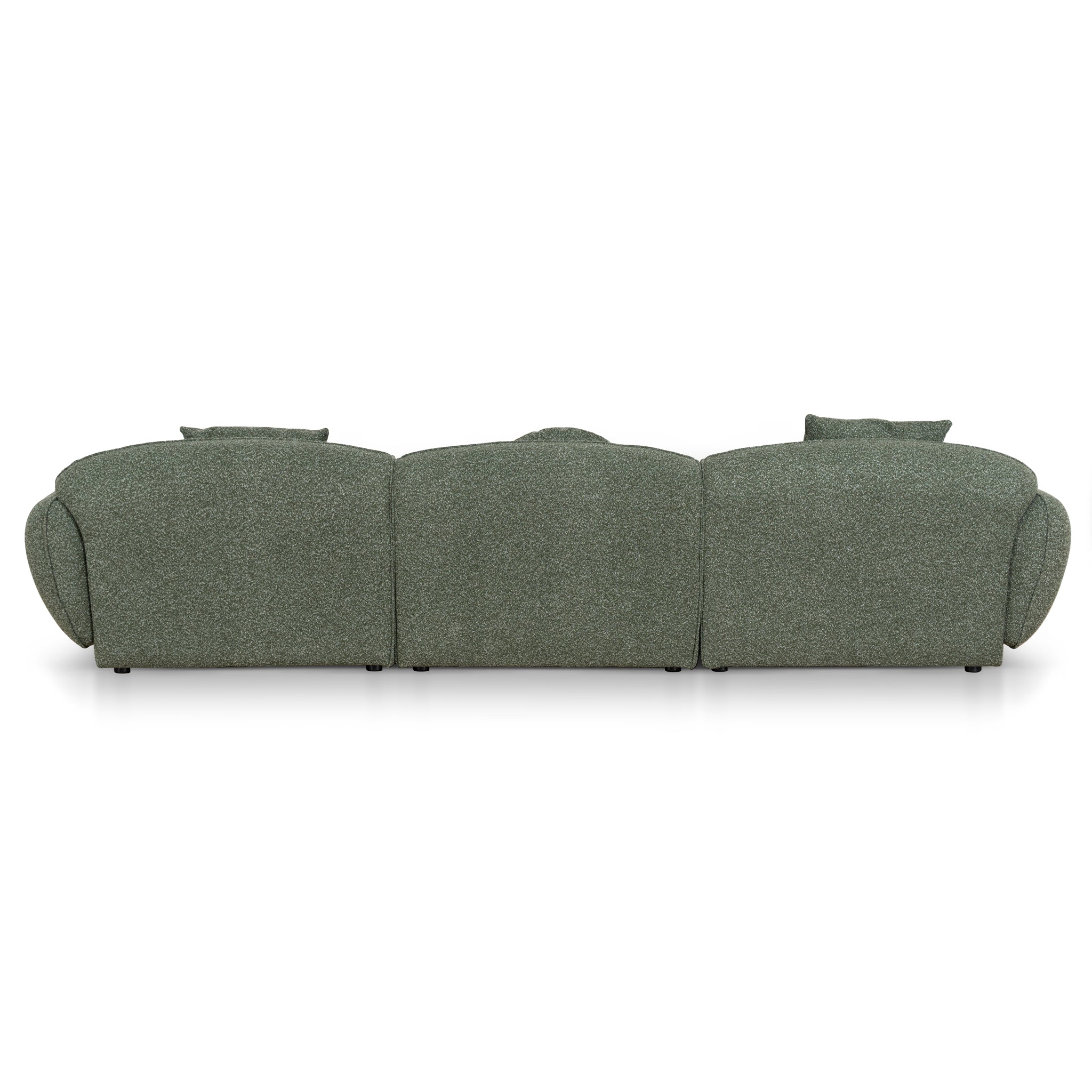 Serenity 3 Seater Right Chaise Sofa - Amazon Green Sofa Ace-Core