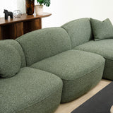 Serenity 3 Seater Right Chaise Sofa - Amazon Green Sofa Ace-Core