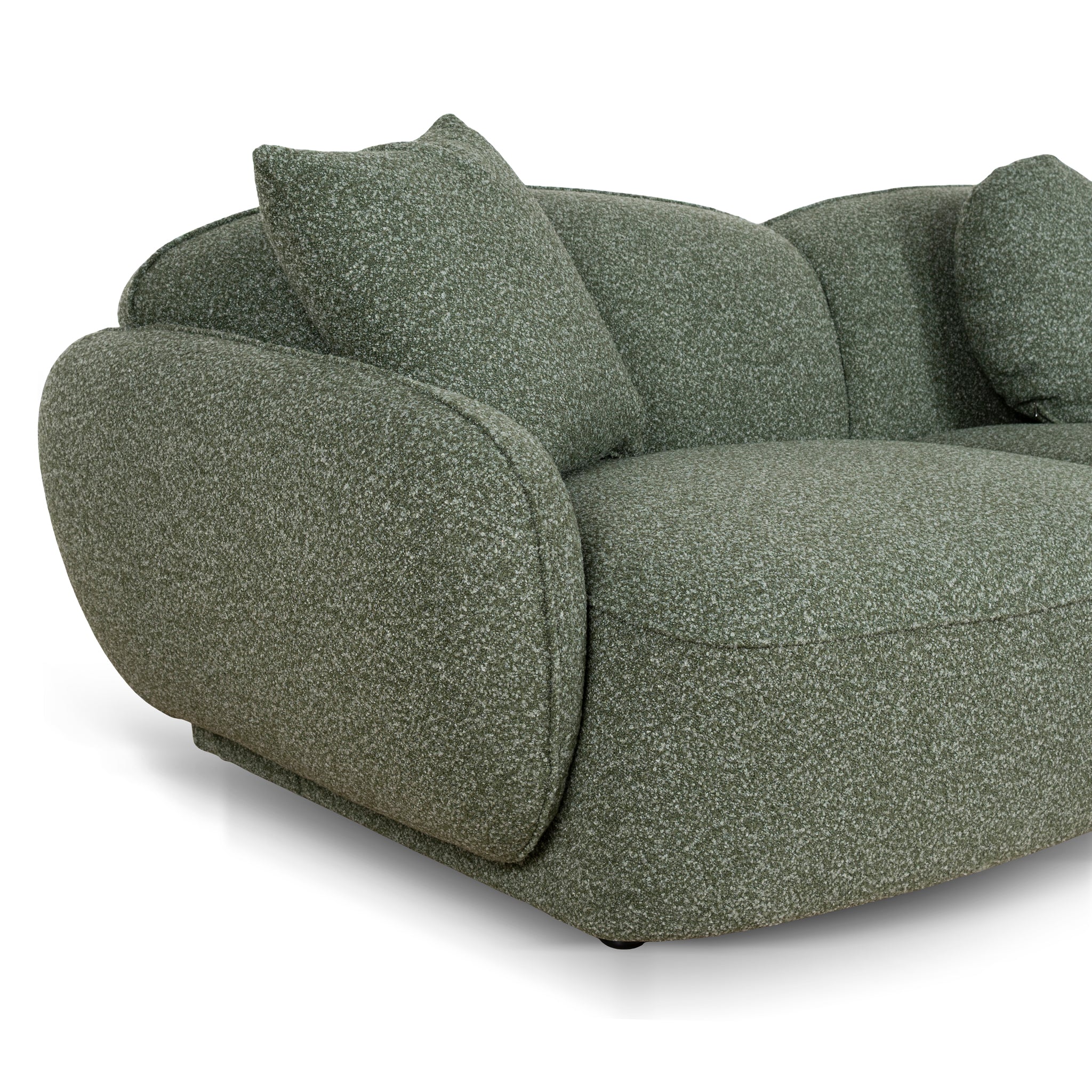 Serenity 3 Seater Right Chaise Sofa - Amazon Green Sofa Ace-Core