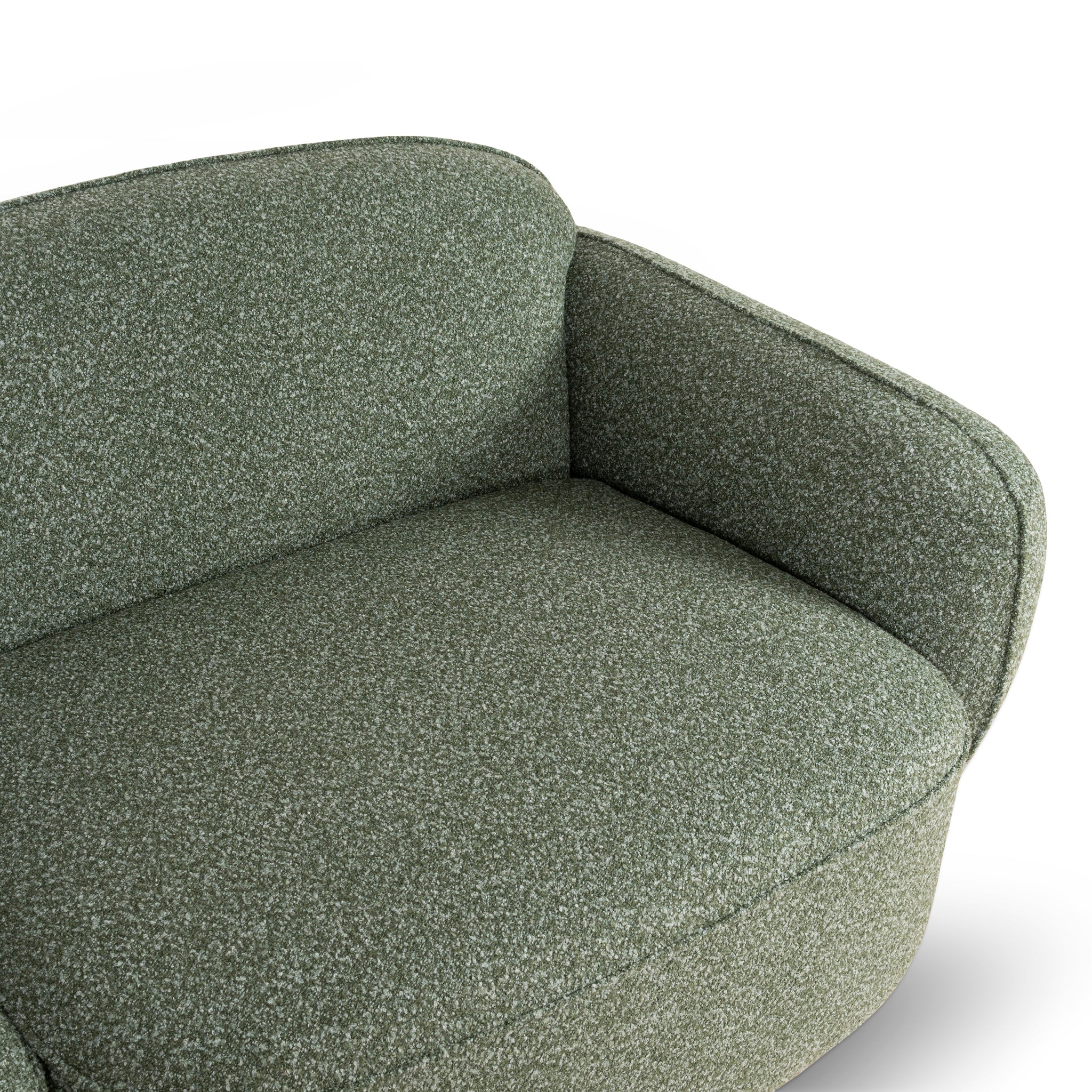 Serenity 3 Seater Left Chaise Sofa - Amazon Green Sofa Ace-Core