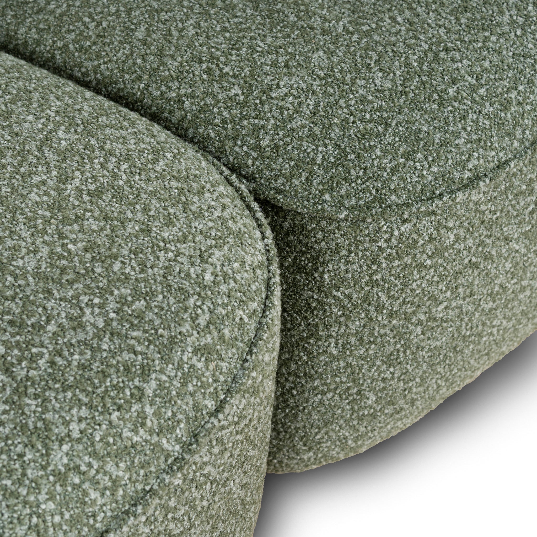 Serenity 3 Seater Left Chaise Sofa - Amazon Green Sofa Ace-Core