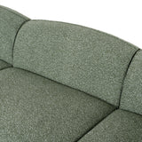 Serenity 3 Seater Left Chaise Sofa - Amazon Green Sofa Ace-Core