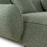 Serenity 3 Seater Left Chaise Sofa - Amazon Green Sofa Ace-Core