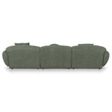 Serenity 3 Seater Left Chaise Sofa - Amazon Green Sofa Ace-Core