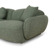 Serenity 3 Seater Left Chaise Sofa - Amazon Green Sofa Ace-Core