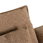 Bucha 3 Seater Fabric Sofa - Almond Brown Sofa Iggy-Core