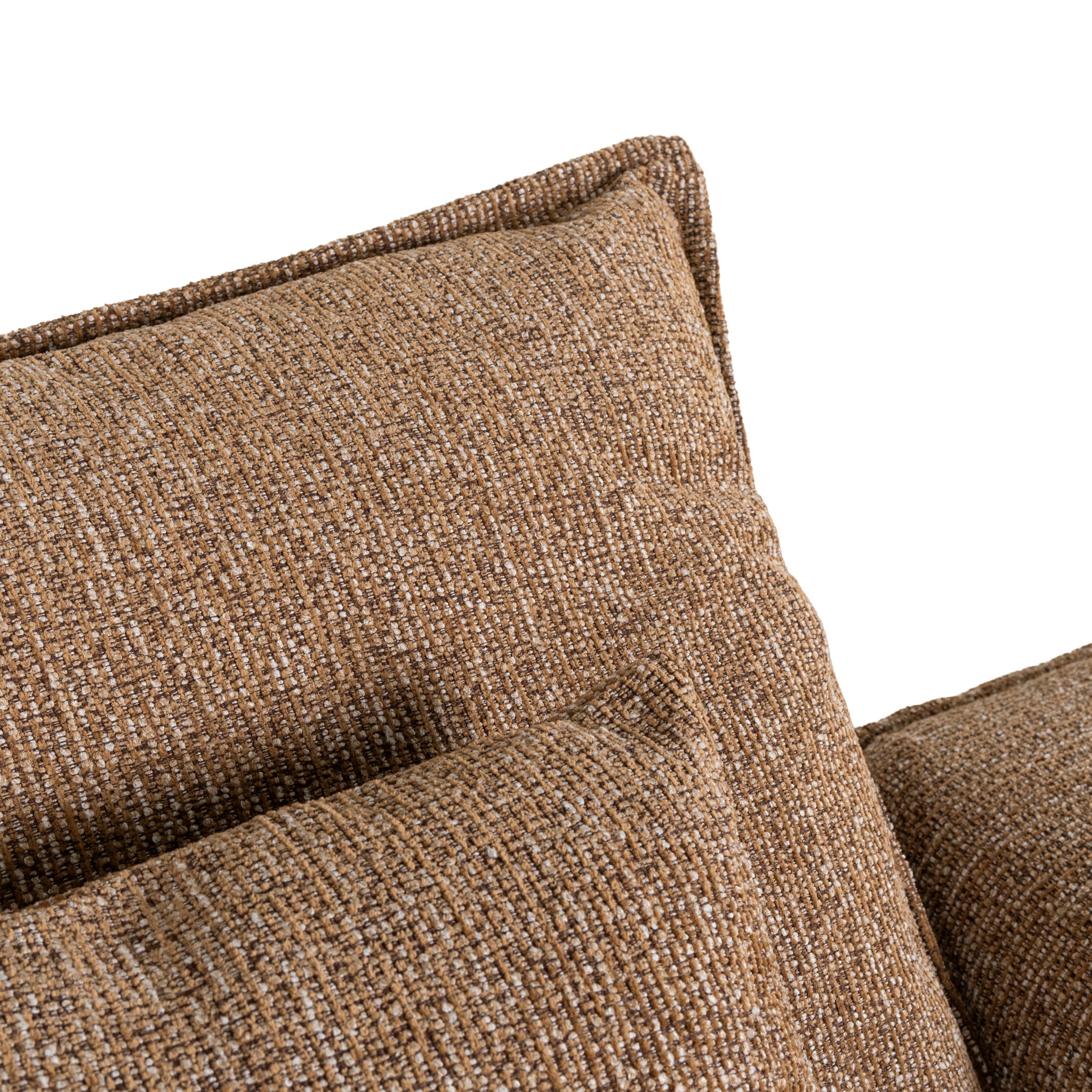 Bucha 3 Seater Fabric Sofa - Almond Brown Sofa Iggy-Core