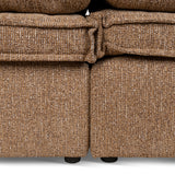 Bucha 3 Seater Fabric Sofa - Almond Brown Sofa Iggy-Core