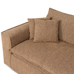 Bucha 3 Seater Fabric Sofa - Almond Brown Sofa Iggy-Core
