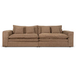 Bucha 3 Seater Fabric Sofa - Almond Brown Sofa Iggy-Core