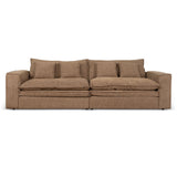 Bucha 3 Seater Fabric Sofa - Almond Brown Sofa Iggy-Core