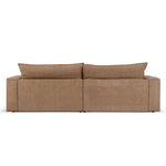 Bucha 3 Seater Fabric Sofa - Almond Brown Sofa Iggy-Core